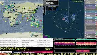 Live Global Seismic Activity Map Views using SeisComP and GlobalQuake.