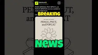 Breaking News Robinhood Pengu ($PENGU) PNUT ($PNUT) and POPCAT ($POPCAT)
