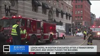 Boston hotel evacuated after transformer explodes and building floods with smoke