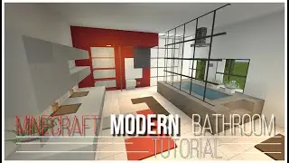 Minecraft: How To Build A Modern Bathroom Tutorial