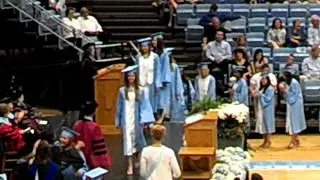 kate langdon walking across the stage