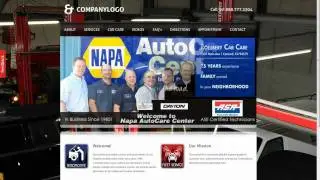 Auto Repair Shop Website - Sample Overview