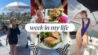 WEEK IN MY LIFE - Yoga pop up, Boat day and more!