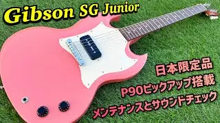 Gibson USA SG Junior Japan Limited 日本限定モデルのメンテナンスとサウンドチェック