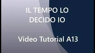 Video Tutorial A13