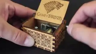 Engraved Wooden Music Box Game Of Thrones - Theme