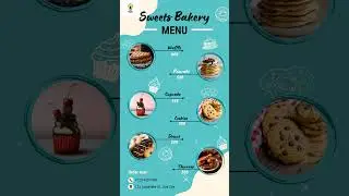 Bakery Menu card 😍😍