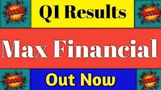 &diams;️Max Financial q1 results 2024।  Max financial share latest news। q1 result today&diams;️