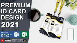 Create Premium ID card Design in Ms Word | Professional ID card design for Staff and Student