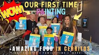 Our First Time Painting + Food Adventure | Pinots Pallette