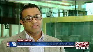 Five new hotels under construction in downtown Tulsa