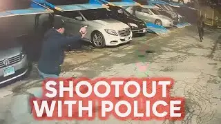Video shows shootout that injured NYPD officer, killed suspect