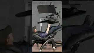 Reclining Workstation lol #furniture #workstation #zerogravitychairs