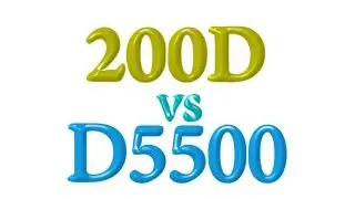 Canon 200D vs Nikon D5500