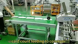 Card count feeding to conveyor