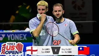 Ben Lane/Sean Vendy vs Ming Che Lu/Kai Wei Tang || QF US Yonex Open 2024