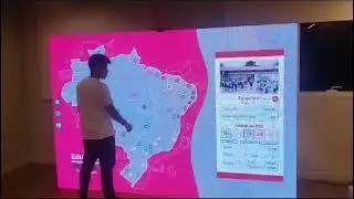 Aluguel de Painel de LED P2 Reto Touch Screen GRUPO ALLVISION ALUGUEL DE PAINEL DE LED INTERATIVO