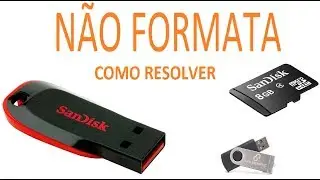 Como RECUPERAR PEN DRIVE e CARTÃO  de  MEMORIA CORROMPIDO (PEN DRIVE NÃO FORMATA)