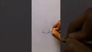 How to draw realistic Nose // Easy trick for drawing Nose //shorts.