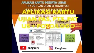APLIKASI KARTU UJIAN PESERTA NEGERI/SWASTA PTS, PAS, PAT, US + FOTO/LOGO/STEMPEL | Semua Jenjang
