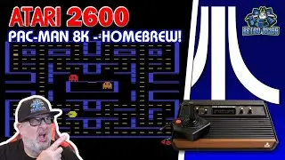 PAC-MAN 8K - ATARI 2600 Homebrew! Plus Pac-Man 4K! Let's Go!