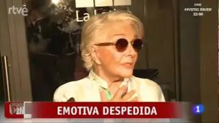 Adiós Lina Morgan , emotiva despedida