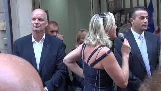 Cantonales 2013 : Marine Le Pen et Laurent Lopez