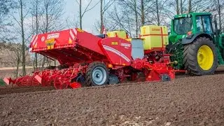 GRIMME GL 430 & GR 300 | Potato Planter & Rotary Tiller with new tank system