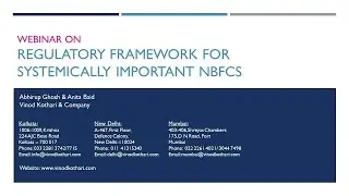 Reg Framework for Systemically Important NBFCs