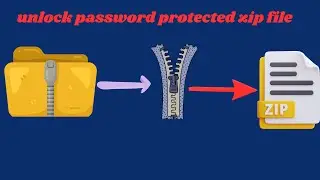 How to unlock password protected zip file (education only)