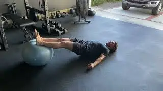 Stability Ball Hamstring Curl