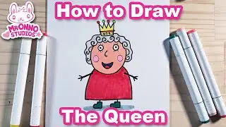 How to Draw The Queen from Peppa Pig