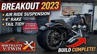 🔥 Harley-Davidson Breakout 2023 | Air Ride, 4&deg; Rake & Tail Tidy | Northants V Twin 🔥