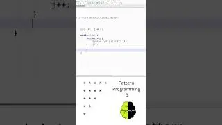 Day 3 | Pattern Programming 3 || Java || Zoho Pattern Programming ||  2-D Array || Star Pattern