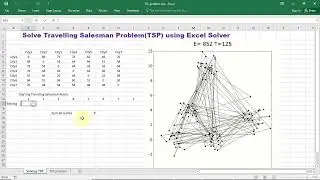 Solve Travelling Salesman Problem (TSP) using Excel Solver
