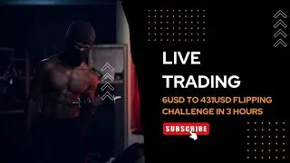 CRAZY FLIP CHALLENGE🔥💰| $6 TO $431 IN 3-HOUR LIVE TRADING | WWW.DBOTSPACE.SITE