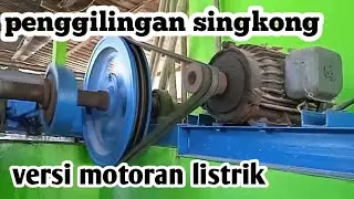 pabrik tepung tapioka versi listrik ||electric motorized tapioca flour mill