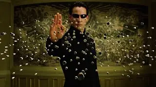 behind scene from Matrix movie.