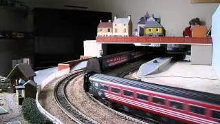 Class 423 and HST Skipsey Station (viewed from Skipsey Park)