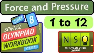 NSO Workbook Class 8 | Force & Pressure | Solved Questions 1&ndash;12