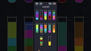 Water Sport Puzzle Game Hacks! WaterSort Level 331-336 Solution 2023 #RKGames #subscribe #shorts