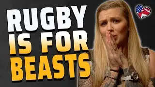 AMERICAN REACTS TO RUGBY IS FOR BEASTS | NFL FAN reacts to RUGBY | AMANDA RAE