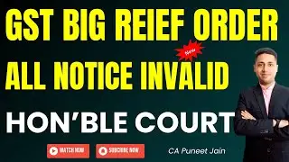 All GST Demand invalid big Relief Notice issued u/s 73 invalid demand all notice invalid demand