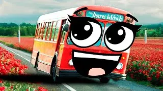 🚎 A Roda do Ônibus. Música divertida para as crianças. Nova versão em Português .