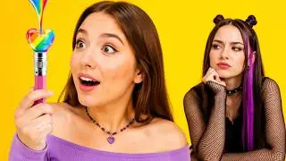 HOW TO HIDE PIMPLES? BEAUTY TRICKS FROM TikTok || Total Makeover! Nerd To Popular By 123 GO! TRENDS