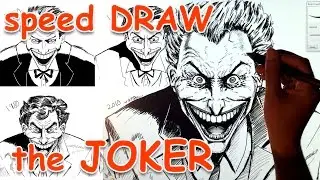 Speed Draw - The evolution of the JOKER using SKETCHBOOK PRO