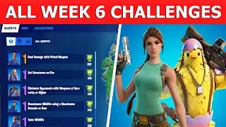 All Week 4 Challenges! Fortnite Challenge Guide!