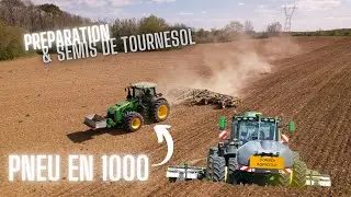 🤯 John Deere 8345R en pneu extra large & vibro  10m | 6R & precision planting 11 rangs
