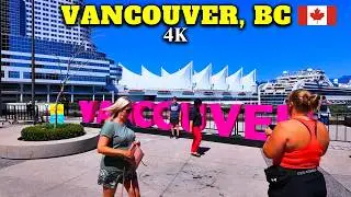 Breathtaking VANCOUVER WATERFRONT Walk 🇨🇦 | Top 4K Scenic Tour!