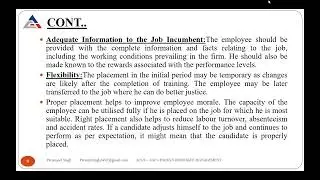 Method of Placement and Induction